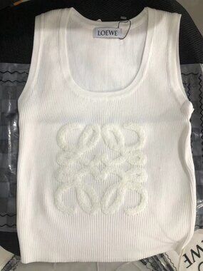 Loewe Monogram Embroidered Tank Top